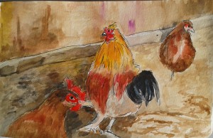 Kingsley & Hens Sketch