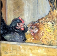 sharing-box-hen-painting-malowany