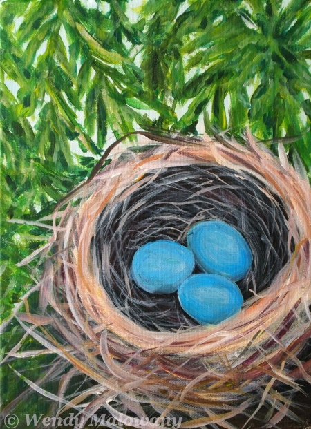 Hidden Robin Nest
